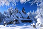 картинки природа,зима дом снег