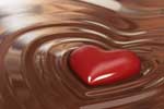 Картинки макро,сердце в шоколаде