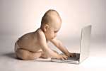 картинки hi tech логотипы,младенец c ноутбуком
