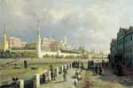 Картинки город,картина вид московского кремля