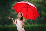 картинки настроения,девочка с красным зонтом